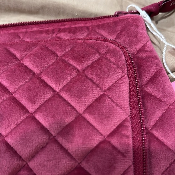 Vera Bradley Breast Cancer Awareness velour zippered compact organizer mauve - Picture 4 of 9